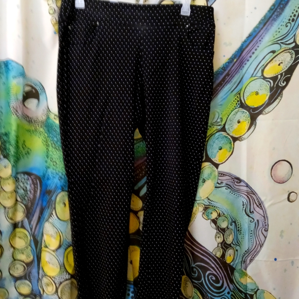 Polka dot dress pants, size XL